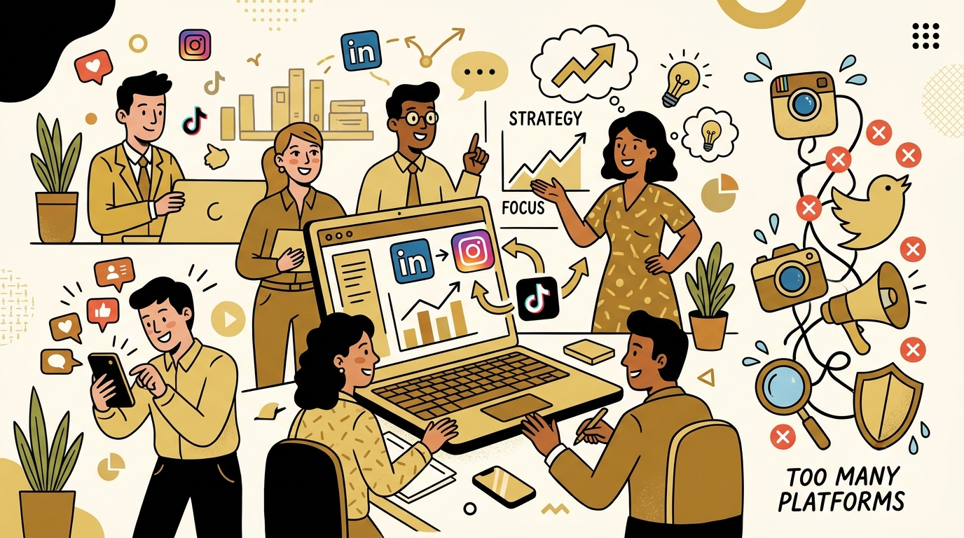 Why Being Everywhere on Social Media Is Killing Your Business Growth (And What to Do Instead)